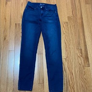 Dark wash blue denim jeans